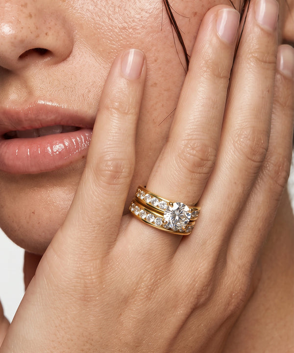 Novello Lab-grown Diamond Round Bridal Set - 3.50 Ct. T.W.