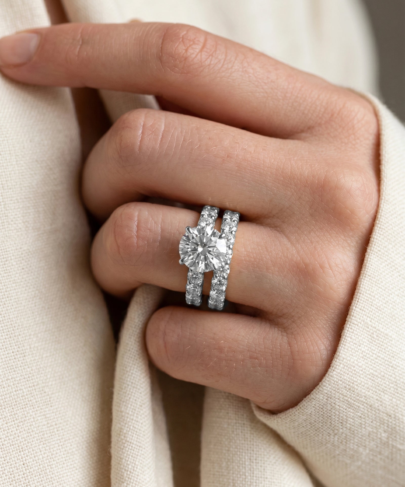 Novello Lab-grown Diamond Round Bridal Set - 2.50 Ct. T.W.