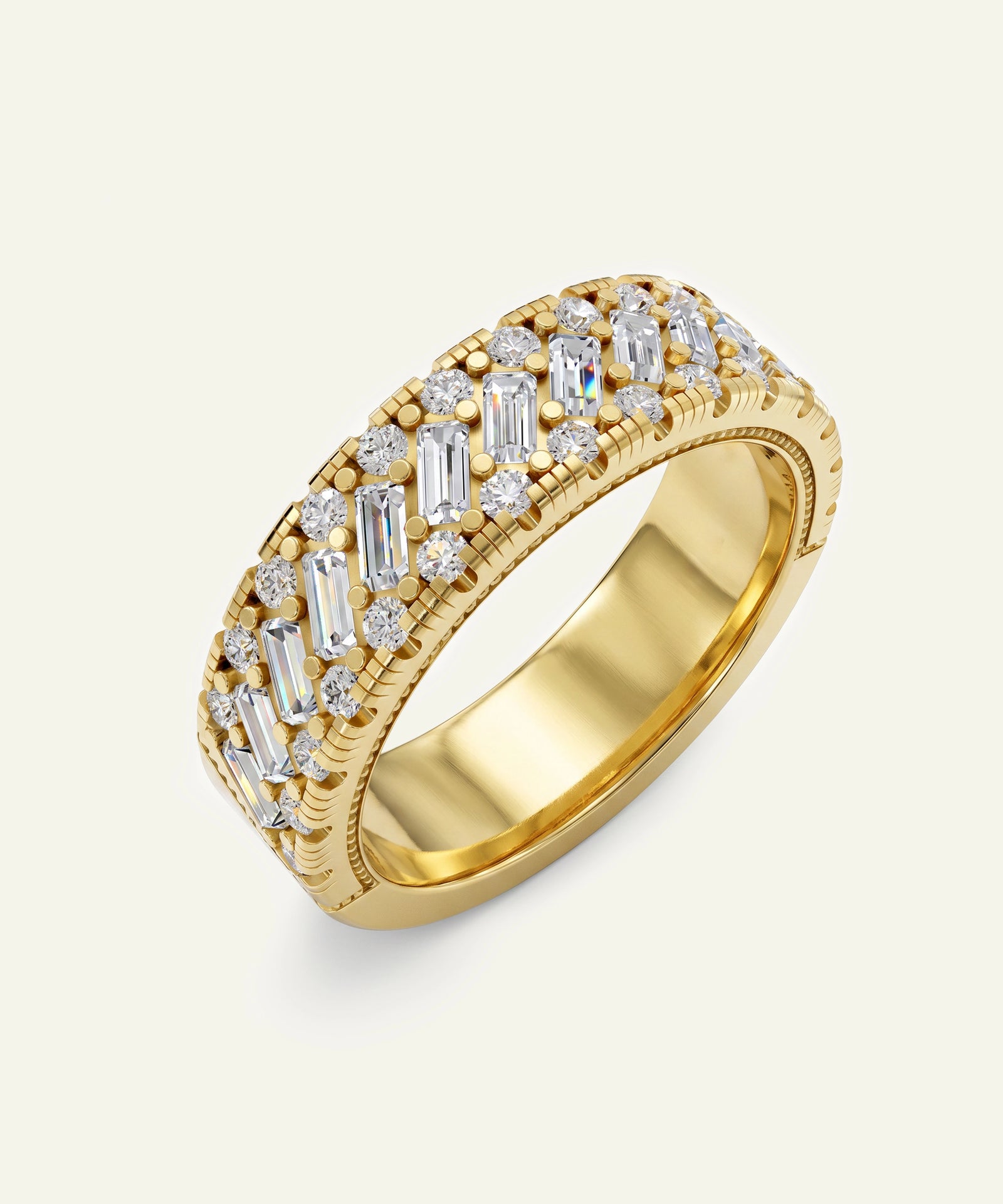 Ovani® Lab-grown Diamond Baguette Band