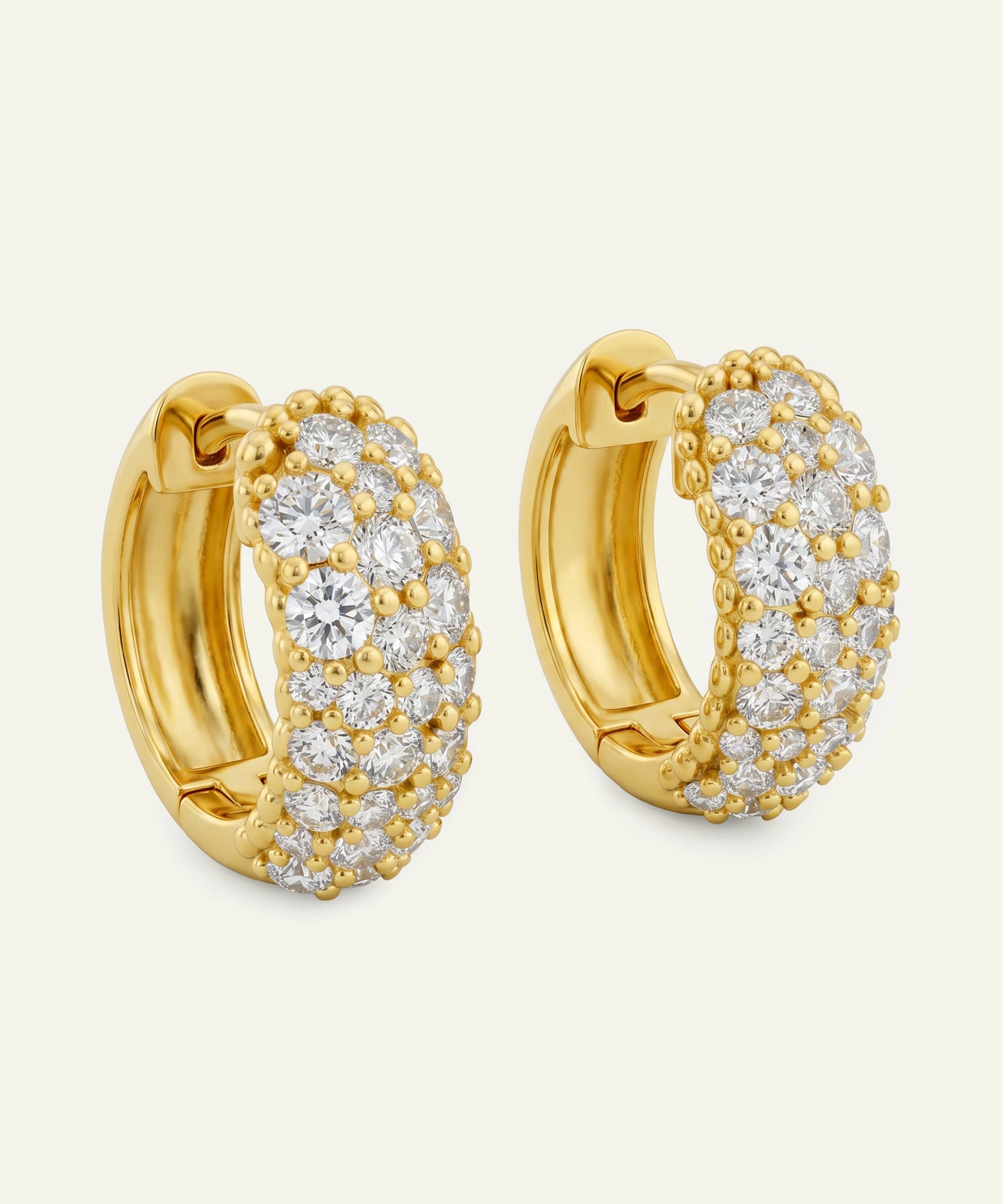 Novello Lab-grown Diamond Huggie Hoops - 1.80 Ct. T.W.