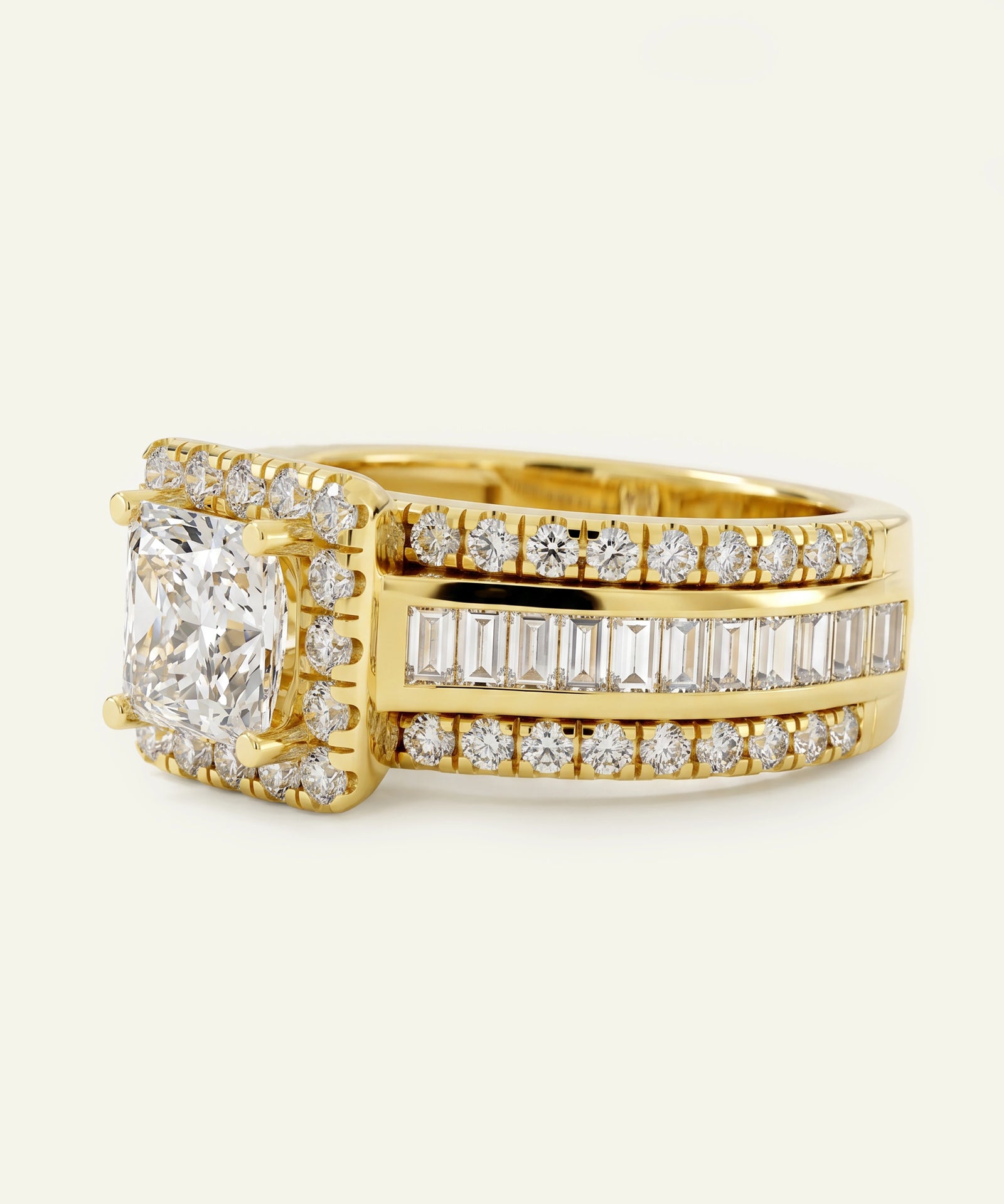 Novello Lab-grown Diamond Princess Bridal Ring - 2.50 Ct. T.W.