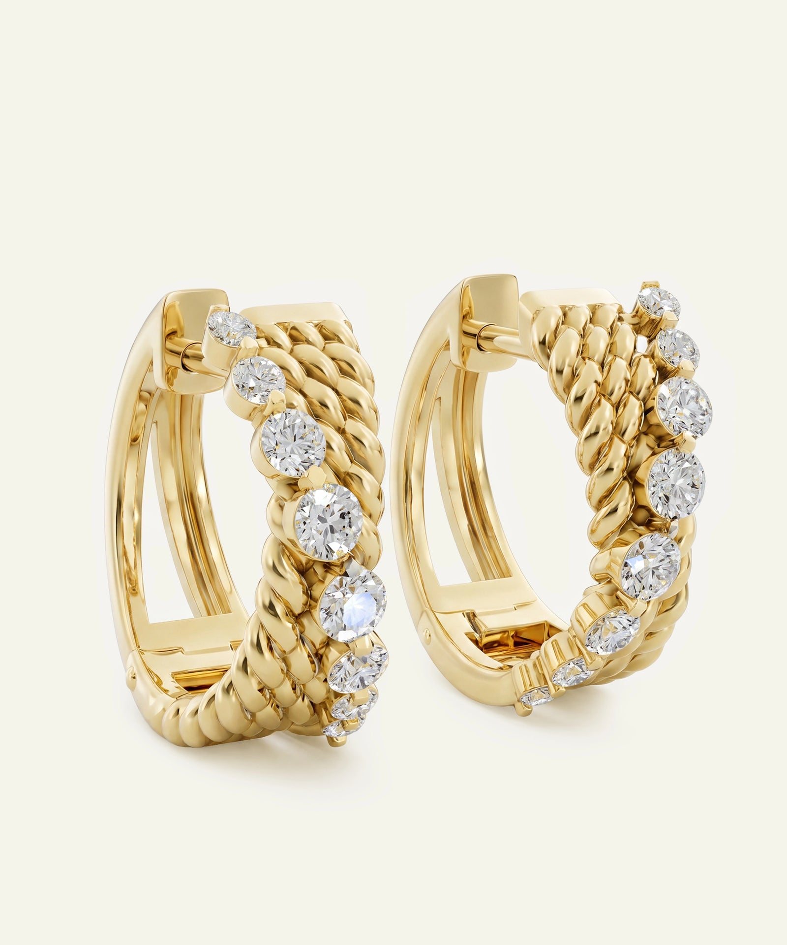 Novello Lab-grown Diamond Hoops - 0.45 Ct. T.W.