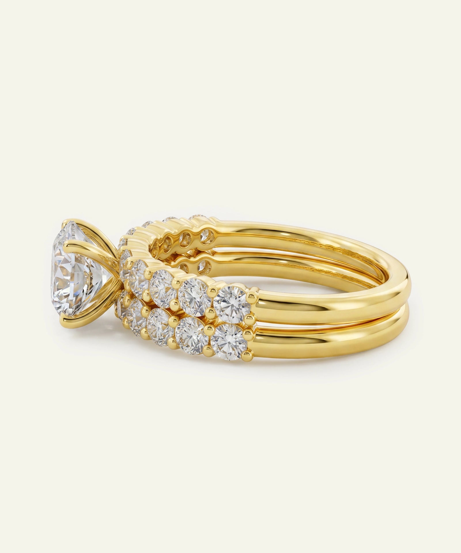 Novello Lab-grown Diamond Round Bridal Set - 2.50 Ct. T.W.