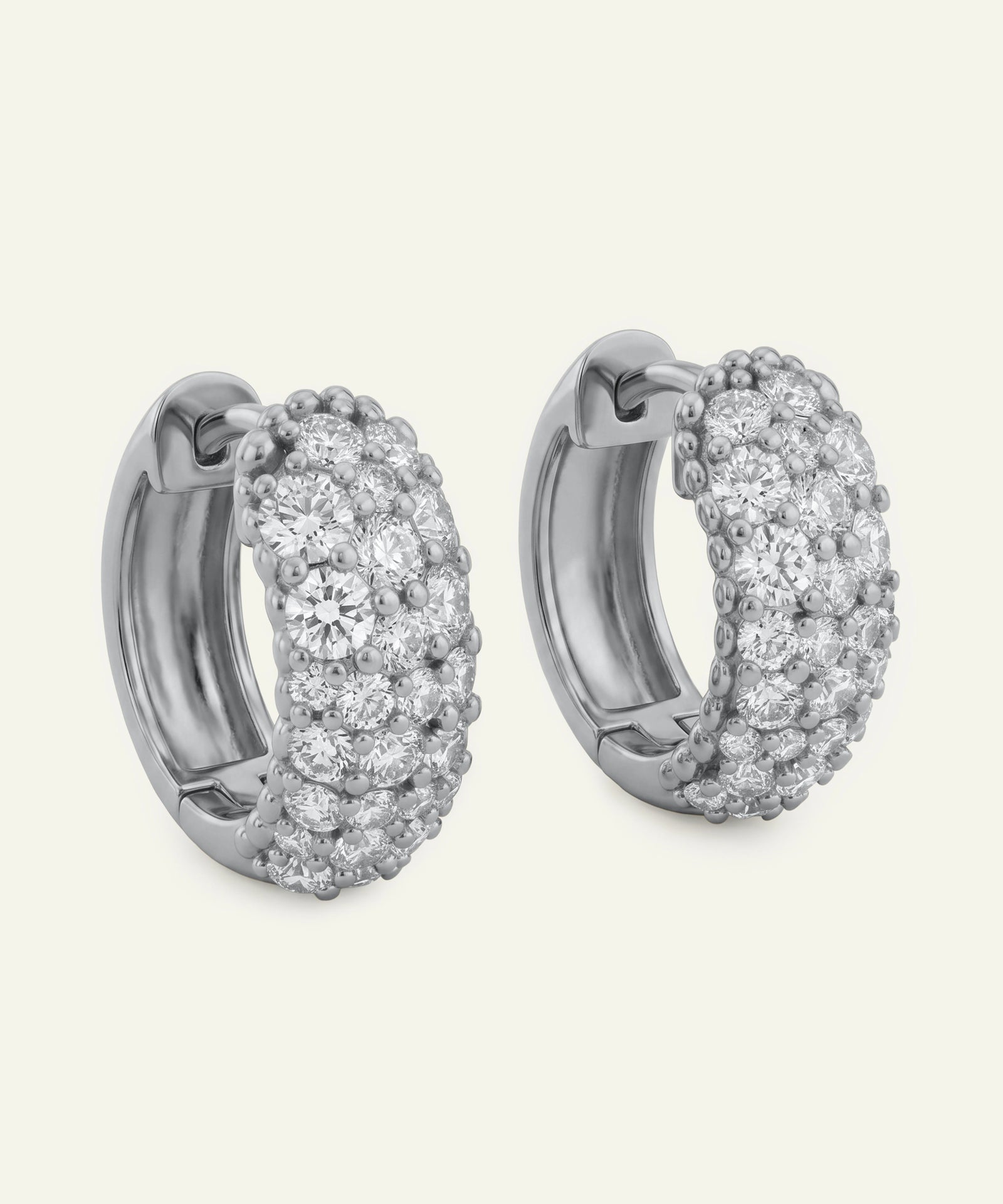 Novello Lab-grown Diamond Huggie Hoops - 1.80 Ct. T.W.
