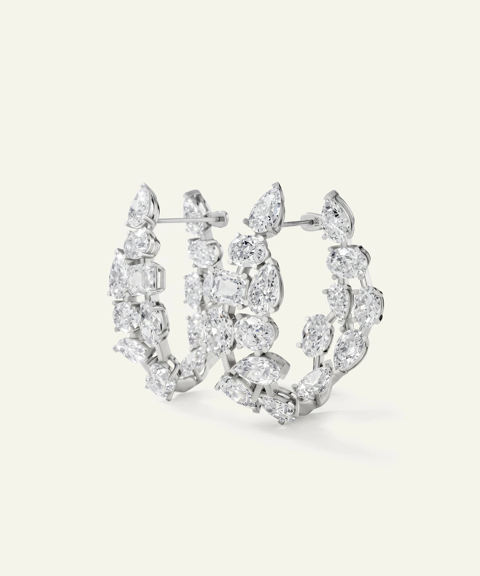 Ovani® Lab-grown Diamond Multi-shape Earrings