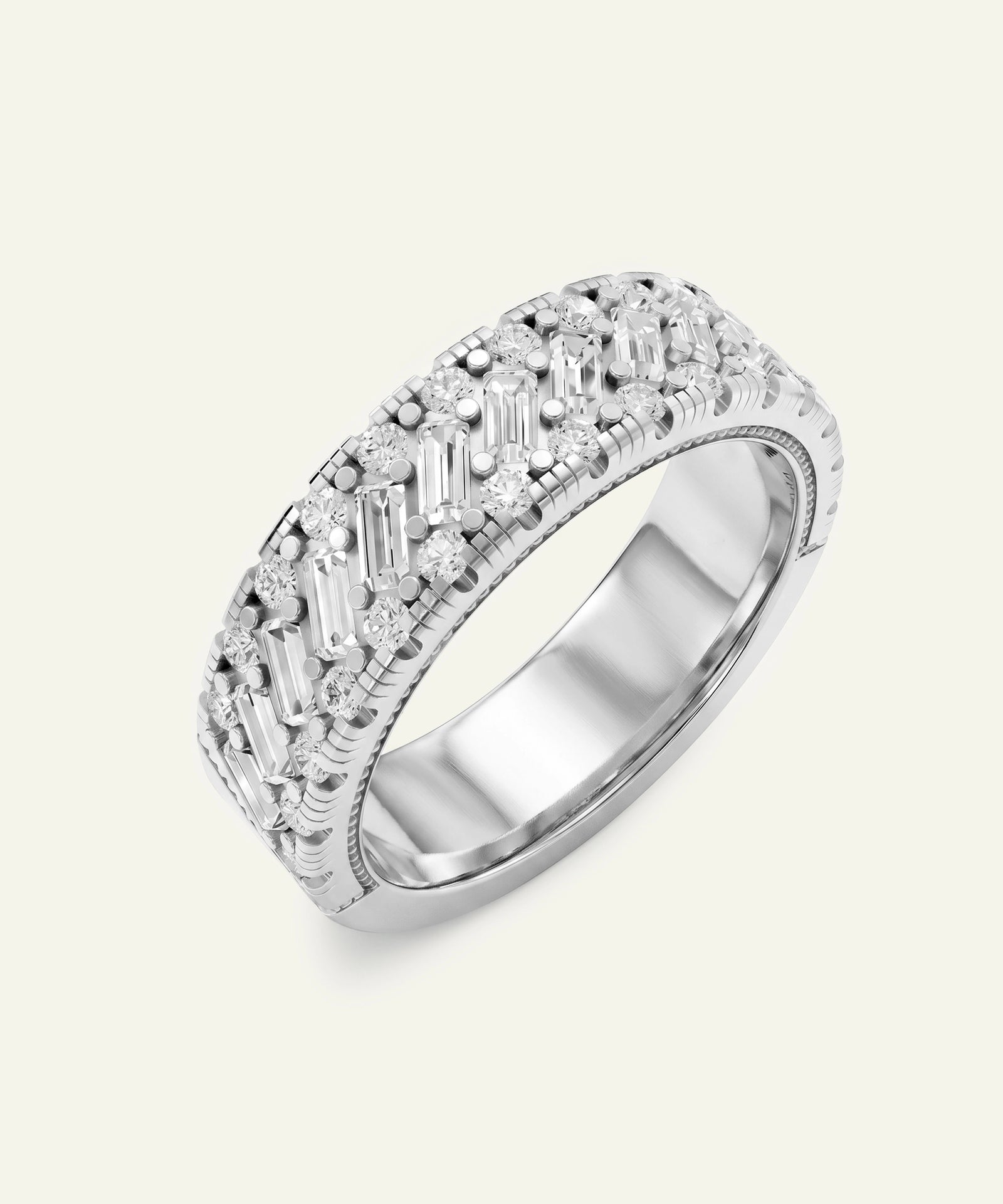 Ovani® Lab-grown Diamond Baguette Band