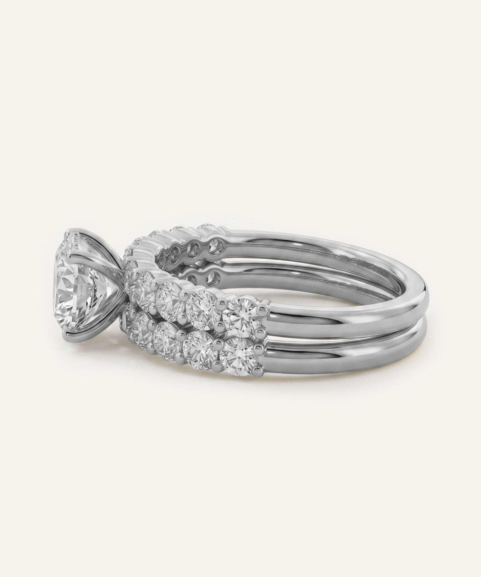 Novello Lab-grown Diamond Round Bridal Set - 2.50 Ct. T.W.