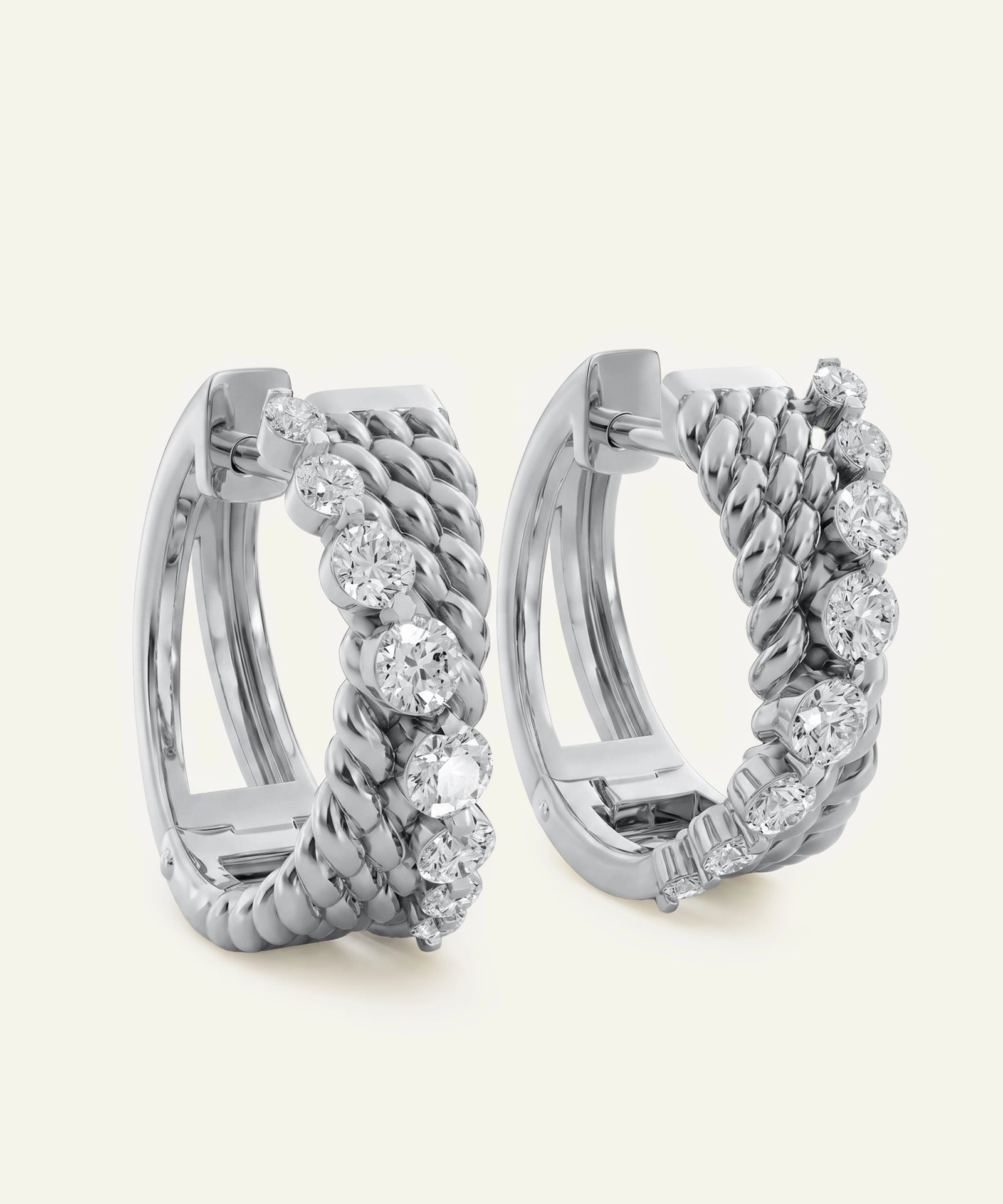 Novello Lab-grown Diamond Hoops - 0.45 Ct. T.W.