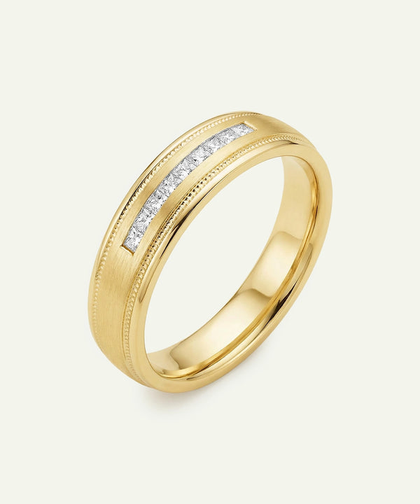 Ovani® Diamond Channel-Set Men's Band - 0.25 Ct. T.W.