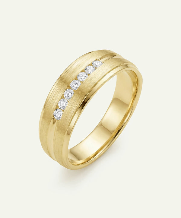 Ovani® Diamond Accent 7-Stone Men's Band - 0.25.Ct. T.W.