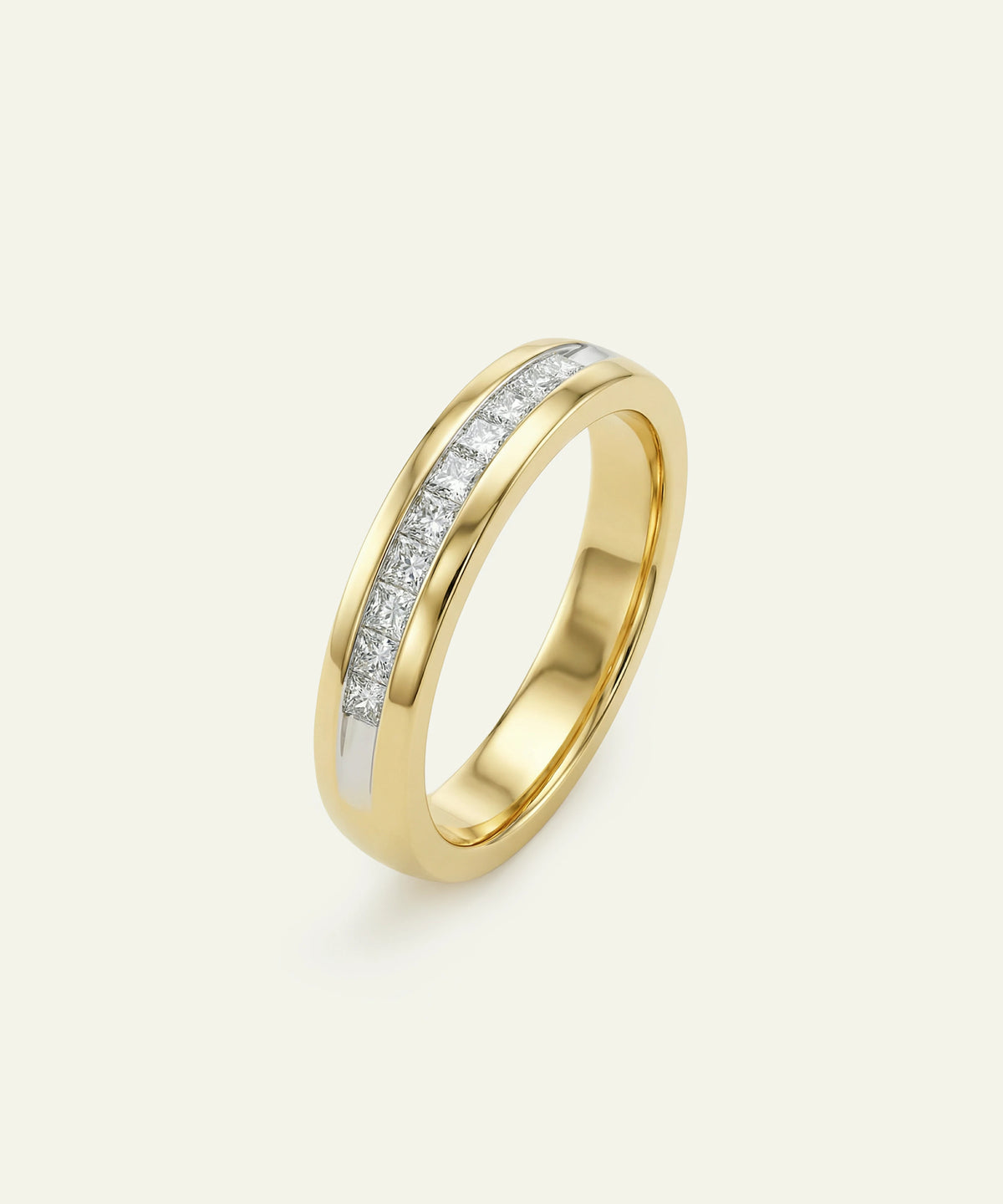 Ovani® round channel-set natural diamond men's wedding band fine jewelry