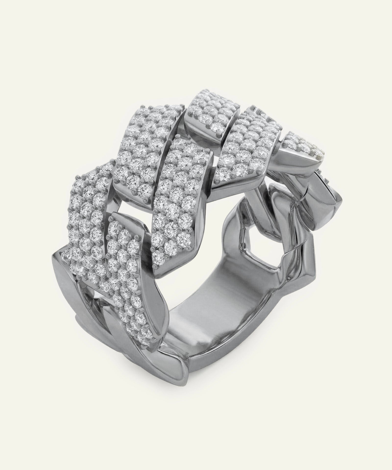 Ultimate Value® Lab-grown Diamond Cuban Men's Ring - 2 Ct.T.W.