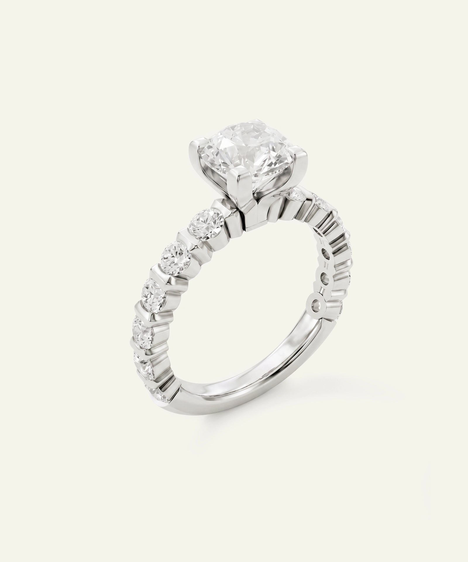 Ovani® Round Lab-grown Diamond Engagement Rings