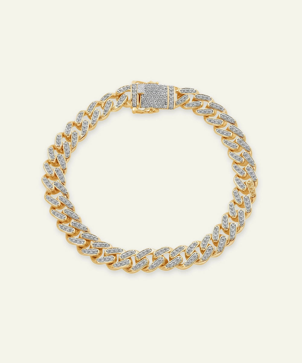 Link N Lock® Lab-grown Diamond Cuban Bracelet